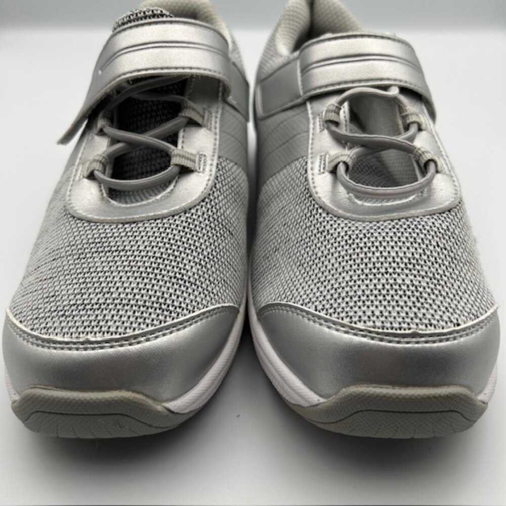 Orthofeet Women’s Gray Silver Comfort Walking Shoes Sneakers Joelle Size 9EE